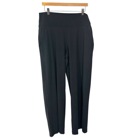 Athleta Black Venice High Rise Wide Leg Pants Large - Picture 1 of 14